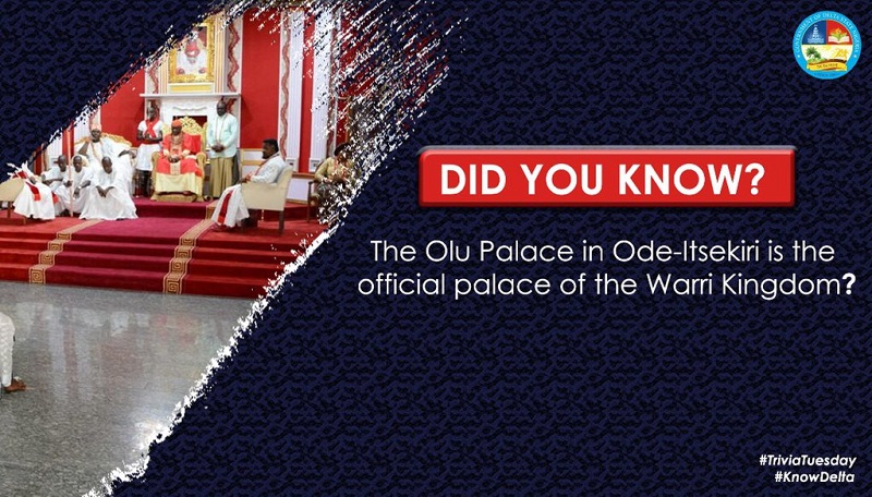Did You Know that the Olu of Warri’s Palace popularly known as Big Warri is the official palace of the Warri kingdom?
