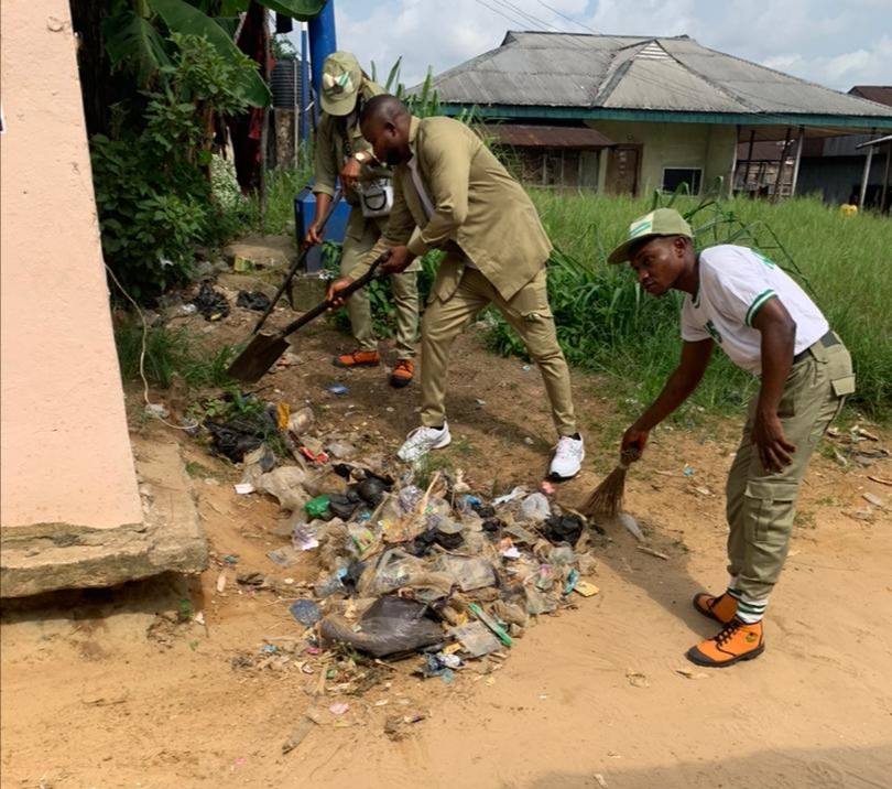 NYSC National Environmental Sanitation Exercise, holds in Warri South - West