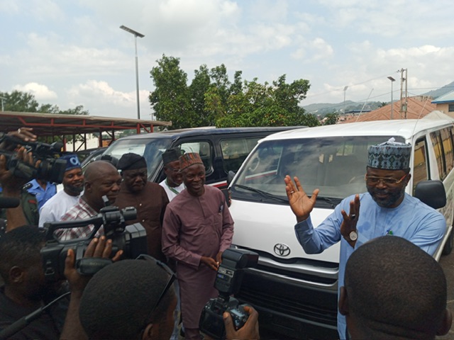 Kogi State Security Trust fund presents refurbished vehicles to Police, NSCDC, NUJ