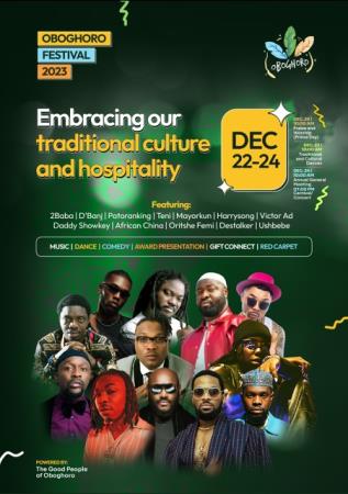 2Baba, D'Banj, Patoranking, Oritsefemi, other A - list Nigerian artistes to perform as Itsekiri culture comes to the fore at Oboghoro 2023