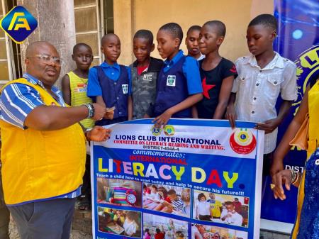 Lions Club International commemorates 2023 World  Literacy Day With Students In Warri
